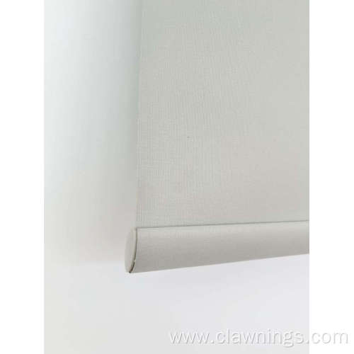 Blackout fabric gray color manual roller blinds
